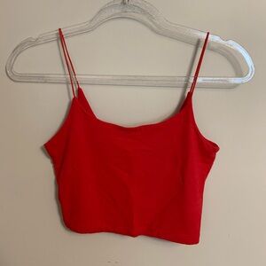 Aritzia Wilfred Free Tiny Tank Red Size Small